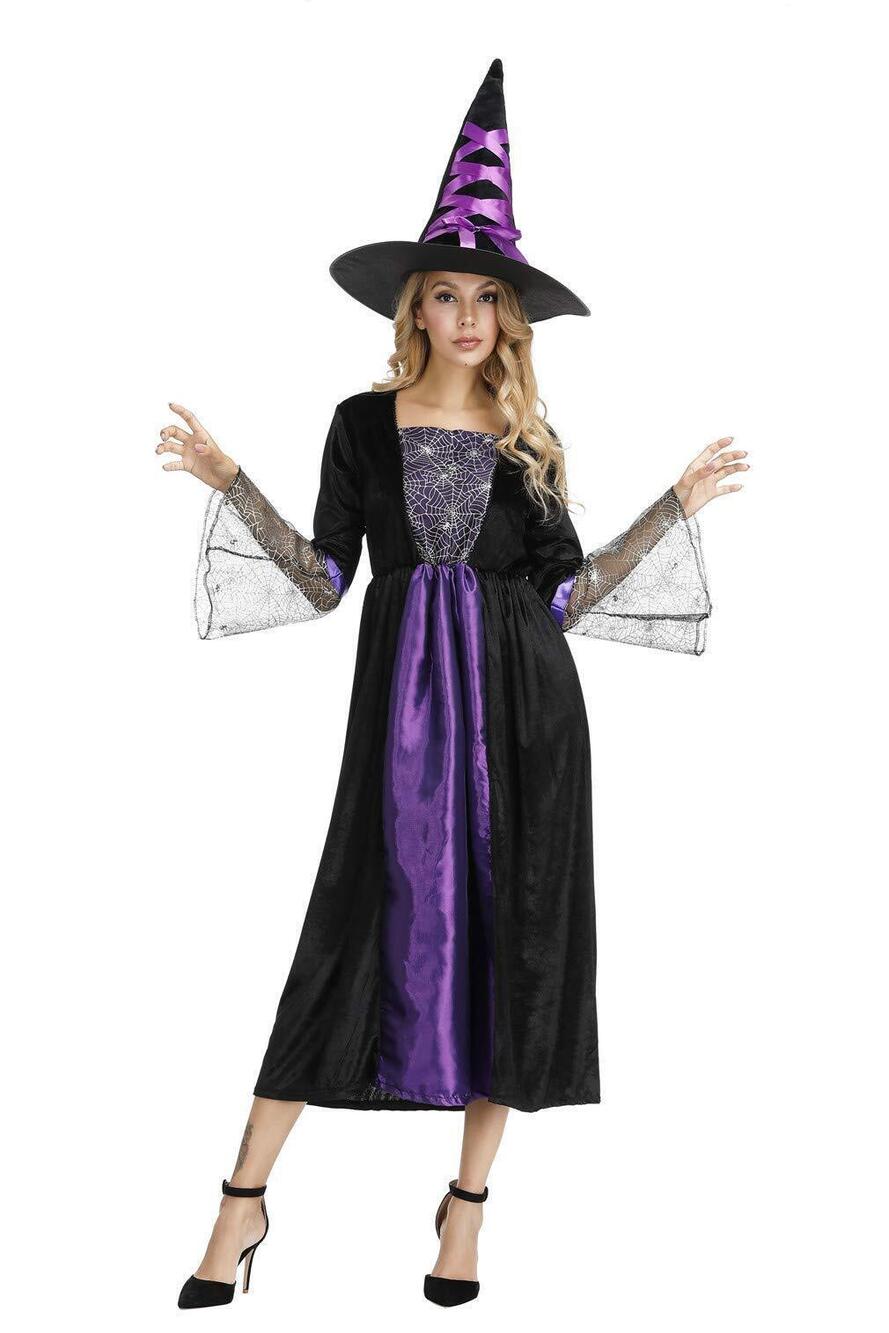 4986 Adult Witch Costume Sorceress Dress with Wicked Witch Hat Sexy